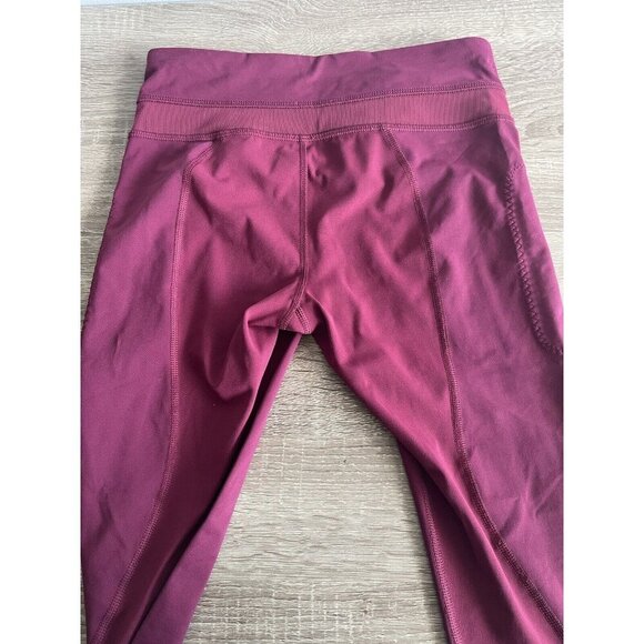 Lululemon Inspire Tight II Womens 4 Magenta Berry Mesh 23” Athletic Drawstring - Picture 8 of 12